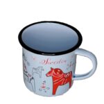 Emaljmugg Dalahäst 35cl