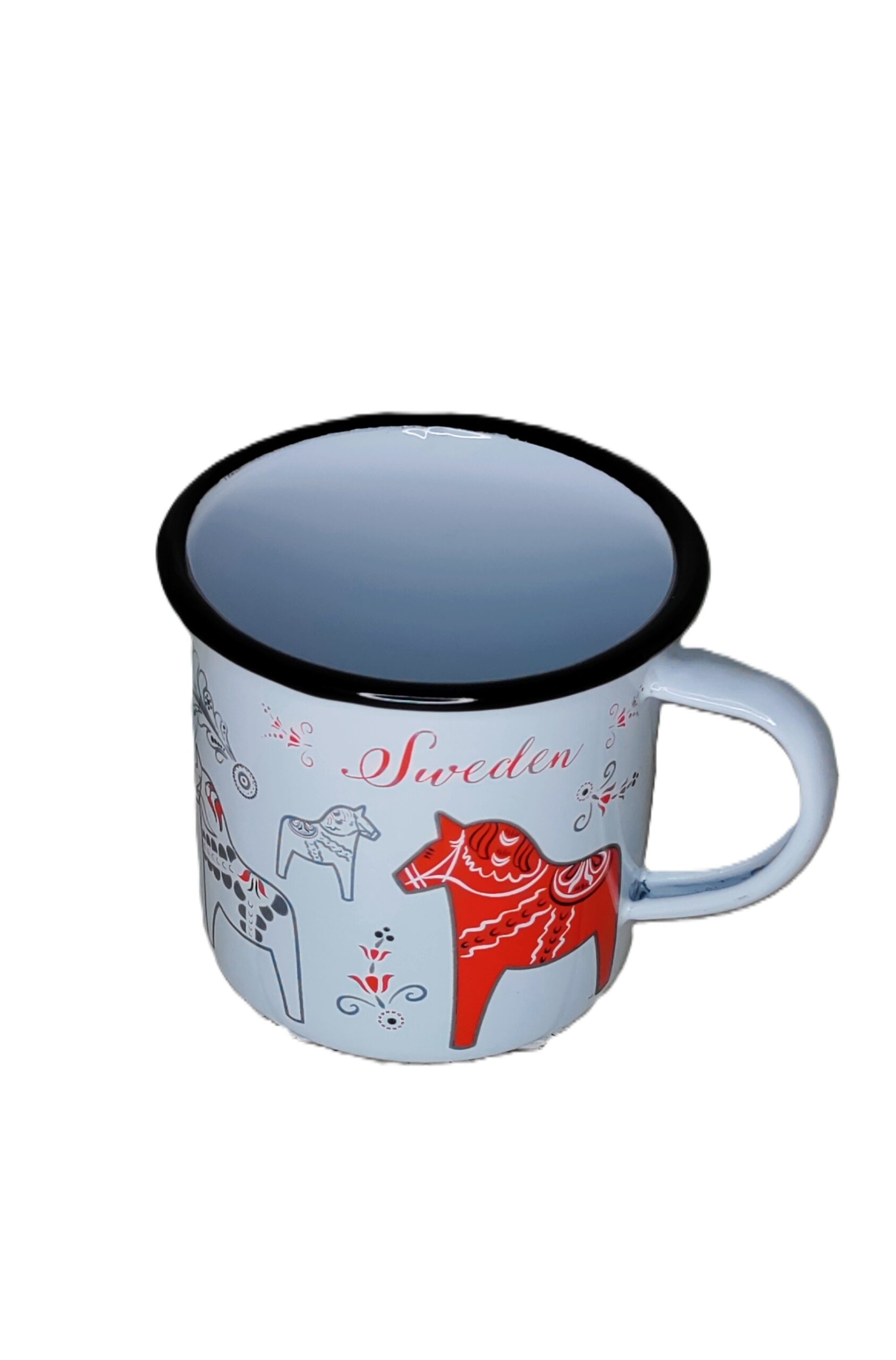 Emaljmugg Dalahäst 35cl