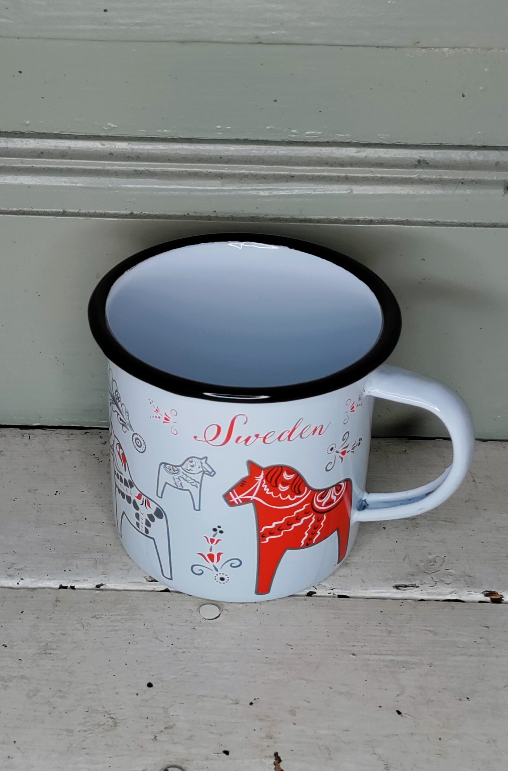 emalj mugg dalahäst 35cl emalj mugg dalahäst 35cl