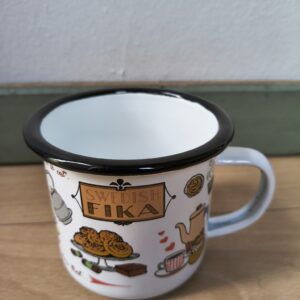 Emaljmugg Fika